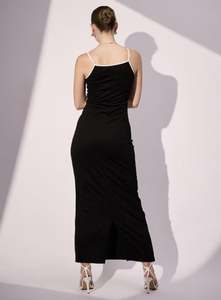 Vestido Casual de Verano para Mujer, Estilo Holgado, de Algodón y Lino, Sin Mangas, Cuello Cuadrado, Color Sólido, Vestido Largo, Logotipo Personalizado de Alta Calidad - Product Image 5