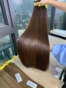 ผมแท้เวียดนามคุณภาพสูง 100% ของ NASA HAIR VIETNAM  แบบเวอร์จินสีดำธรรมชาติ  สำหรับต่อผม  จำหน่ายแบบยกมัด  แบบลอนธรรมชาติและแบบตรง - Product Image 4