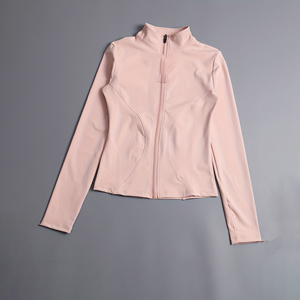 Veste de yoga sans couture pour femmes, légère, pour la course à pied, le fitness, les sports, avec fermeture éclair intégrale, extensible, respirante, vêtements de sport, logo personnalisé - Product Image 2