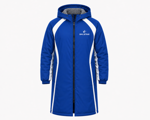 Robe de change imperméable à capuche personnalisée, à manches longues, séchage rapide, respirante, doublure polaire, fermeture éclair – Fournisseur d'usine - Product Image 2