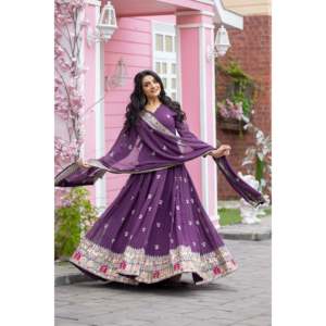 Robe de soirée styliste pour femme avec dupatta - Product Image 1