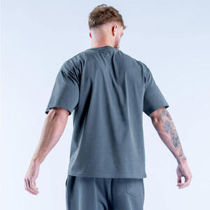 T-shirt pour homme en coton 100% lourd, coupe ample, style streetwear décontracté, vintage - Product Image 6