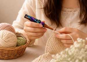 Belladec High-quality Lightweight Resin Eco-Friendly Durable Custom <b>Crochet</b> <b>Hooks</b> for Hand Knitting Classic Design - Product Image 3