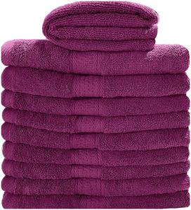 Toalla de Baño de Algodón Morado Premium, Toalla de Lujo Suave de Secado Rápido, Ligera y Absorbente para Baño, Hotel y Playa - Product Image 1
