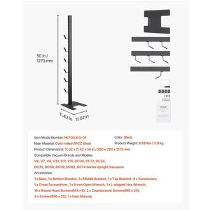 Dyson Multi-modelli di supporto per sottovuoto stabile con supporto per la conservazione e l'organizzazione a 6 ganci - Product Image 6