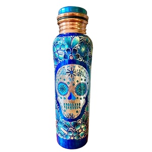 <b>Copper</b> Water <b>Bottle</b> With Strong Sealed Lid And Practical Shape For Easy Carrying During Daily Work Travel Fitness And Outdoor - Product Image 3