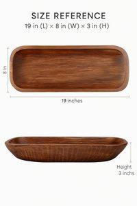 Porte-bougie rectangulaire fait main en bois de couleur charbon de bois, style rustique et campagnard, rempli de cire, centre de table pour la décoration intérieure - Product Image 5