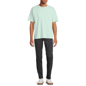 Classic Solid T Shirt For Men Summer Lightweight Soft Cotton Airy Round Neck Half Sleeve Casual Relaxed Fit Comfortable Trend - Product Image 2