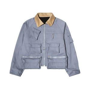 Chaqueta de trabajo de lona personalizada con forro de franela informal de invierno, ropa de trabajo transpirable, chaquetas de lona, chaqueta de trabajo holgada de piel - Product Image 1