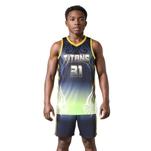 Uniformes de Baloncesto Personalizados al por Mayor, Jersey y Pantalones Cortos Transpirables de Secado Rápido, Ropa Deportiva para Equipos, Conjunto de Uniforme de Baloncesto OEM, MOQ Bajo - Product Image 1