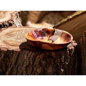 Bol élégant en bois et résine pour servir des collations et des aliments - Product Image 1