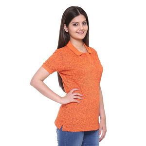 T-shirt Sportif Femme en Coton Tricoté Brodé Léger Respirant Manches Courtes Coupe Ajustée Polyvalent Bureau Décontracté - Product Image 3