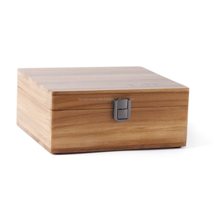 Caja de almacenamiento Abra la caja para disfrutar del lujo de la madera real Amplia caja de madera personalizada - Product Image 4