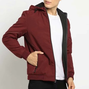 Veste softshell pour homme de haute qualité, imperméable, à capuche, avec logo personnalisé sur le devant, service OEM, prix bas - Product Image 6