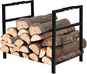 Home Decorative Fireplace Wood <b>Log</b> Holder Firewood Storage <b>Rack</b> Indoor Holder Best Price - Product Image 4