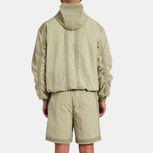 Ensemble coupe-vent deux pièces personnalisé pour homme – Veste courte zippée en nylon et polyester – Survêtement streetwear pour homme - Product Image 6