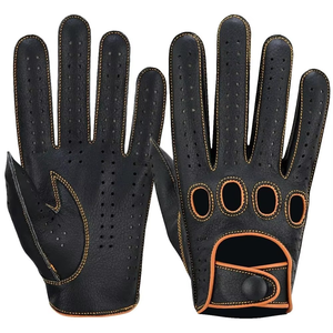 Wholesale Customized High Quality Soft Winter Driving Gloves Leather Material Retro Style Eco-Friendly Breathable Different - Product Image 1