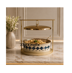 Marvelous Design Stainless Steel Serving Buffet Chafing Dish With Hanging Cover Superior Quality Food Warmer Chafing Dish - Product Image 1