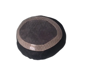 Human Hair Mono Base Toupee Bonnet <b>Wig</b> for <b>Men</b> with Bangladesh Hair Patches and Taz Hair - Product Image 6