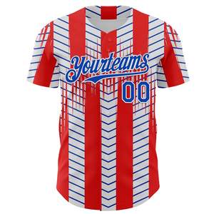 เสื้อเบสบอลแบบติดกระดุมสำหรับทุกเพศ-ระบายอากาศได้ดี แห้งเร็ว แขนสั้น คอวี ปรับแต่งชื่อทีมและโลโก้ได้ รับสั่งซื้อจำนวนมากสำหรับทีม - Product Image 6