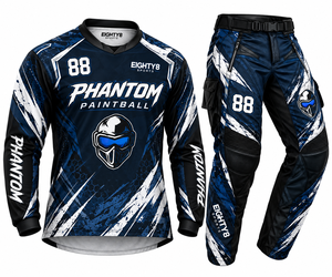 Custom Heat-Transfer Printed Camouflage Quick Dry V-neck Pullover Polyester/Cotton Paintball Uniform Jersey <b>Padded</b> <b>Pants</b> Set for - Product Image 1