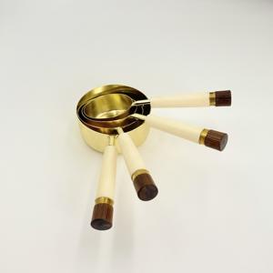 Juego de Tazas Medidoras de Acero Inoxidable de Calidad Alimentaria con Asas de Resina, Utensilios de Cocina Superventas, Tazas para Contar y Medir - Product Image 2