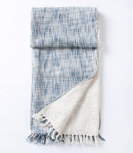 Manta Decorativa con Flecos Tejida a Mano, Manta Duradera Hecha a Mano en India con Textura Tejida - Product Image 6