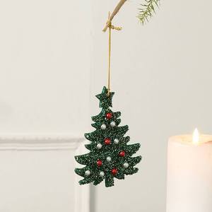 Beaded <b>Christmas</b> Tree <b>Ornament</b> Unique Contemporary Design Handcrafted <b>Felt</b> Hanging Decor Custom Wholesale Low MOQ Room Gift - Product Image 5