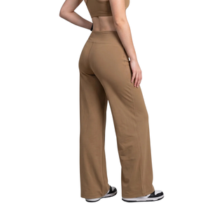 Leggings de yoga taille haute à jambe large pour femme, doux, extensibles, évasés, respirants, pour le fitness, les tenues décontractées et les pantalons de détente - Product Image 2