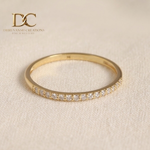 Nouvelle bague artisanale en or jaune massif 14 carats avec diamant de laboratoire taille brillant certifié IGI, bijoux pour femmes pour toutes les occasions - Product Image 2