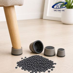 Compuesto de TPE/TPR a Base de SEBS Antideslizante para Patas de Muebles con Excelente Protección para el Suelo - Product Image 1