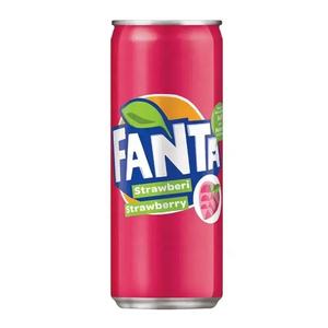 Paquet de 12 canettes pour fraise 320ml purée de boissons gazeuses colorées aromatisées Vietnam vente en gros - Product Image 1