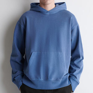 Custom Mens Regular Fit <b>Hoodie</b> Cotton Pullover Embroidered Sweatshirt Bulk Manufacturer - Product Image 5