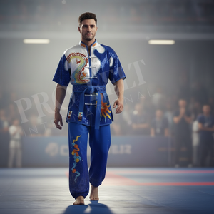 Uniforme de Karate y Kung Fu de Último Diseño, Personalizado con Bordado, para Artes Marciales, Tai Chi, Sanda, Entrenamiento - Product Image 3