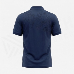 ออกแบบโลโก้เสื้อโปโลแขนสั้นผ้าฝ้ายสำหรับผู้ชายไซส์ใหญ่ ระบายอากาศได้ดี เหมาะสำหรับการฝึกซ้อมและออกกำลังกาย - Product Image 2