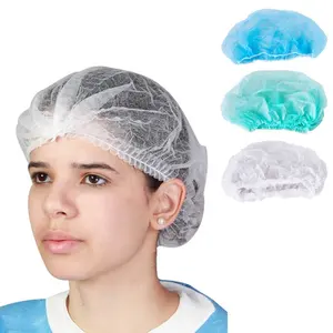 Non Woven Disposable Clip Cap Mob Cap Disposable Hair Net Food Factory Spa Hospital Personal Care Head Cover