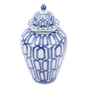 Most Expensive <b>Ginger</b> <b>Jar</b> High Quality Decorated Enamel Finished Aluminum Metal With Lid For Floor Decoration - Product Image 4
