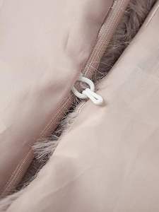 Abrigo de Piel Sintética de Zorro para Mujer, Hecho a Mano en Europa, con Piel de Mongolia, Chaqueta Larga de Invierno para Mujer, de Manga Larga, Natural, de Lujo, Gruesa - Product Image 5