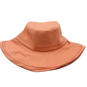 High Quality Unisex Organic Cotton Fisherman Bucket Hat Wide Brim <b>Sunscreen</b> 3D Embroidery Custom Logo for Fishing Casual Use - Product Image 2