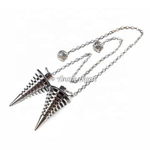 4 péndulo de latón Isis para radiestesia y curación energética Reiki péndulo de radiestesia 4 diseño Isis latón metálico para practicantes de Reiki - Product Image 3