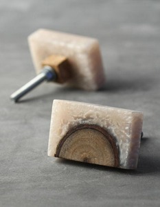 Super Oferta! Novos Puxadores de Madeira e Resina com Design Natural para Armários, Gavetas e Portas de Cozinha - Product Image 1