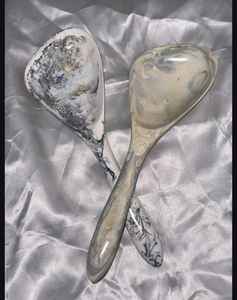 Ensemble de saladiers en résine faits à la main, cuillère et fourchette, écologiques, lavables au lave-vaisselle, effet marbre, pour la maison et la cuisine, TAQI CRAFT INTERNATIONAL - Product Image 4