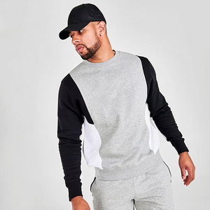 Conjuntos de Sudadera con Capucha y Pantalones Cortos de Bloques de Color Personalizados al por Mayor para Hombre, 2 Piezas, Conjuntos de Chándal con Bordado - Product Image 4