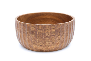 Juego de Tazones Tallados en Madera de Acacia Estilo Japandi, 25cm/20cm/14cm, Hechos a Mano, Aptos para Alimentos, para Regalos Empresariales, Indonesia - Product Image 4