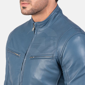 Factory Manufacture New Arrival <b>Long</b> Sleeve Men <b>Leather</b> <b>Jacket</b> Customized Wholesale Men <b>Leather</b> <b>Jacket</b> - Product Image 6