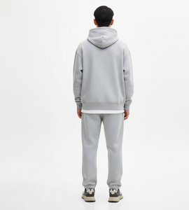 Ensemble de survêtement unisexe 2 pièces pour homme, avec sweat à capuche et pantalon de jogging en polaire antistatique zippé, style streetwear, personnalisable avec logo - Product Image 2