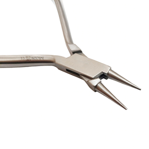 Alicate Redondo de Ortodoncia Dental para Doblar Alambres y Formar Lazos, Instrumento Dental de Acero Inoxidable de Precisión, Estilo Pico de Pájaro - Product Image 6