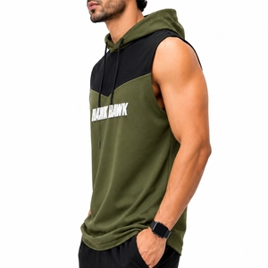 <b>Men's</b> Hooded <b>Tank</b> <b>Top</b> Premium Fabric Hooded Design Sleeveless Style Gym Ready Athletic Fit Soft Fabric Breathable Wear <b>For</b> <b>Men</b> - Product Image 3