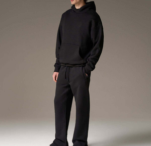 Men Casual Cotton Tracksuit Hoodie Sweatshirt and Jogger <b>Pants</b> Sportswear Training Set - Product Image 4