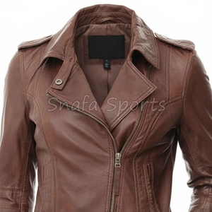 Chaqueta de cuero para mujer de alta calidad, atuendo de moda urbana audaz diseñado para personalidades seguras de sí mismas y chaquetas modernas y a la moda. - Product Image 3